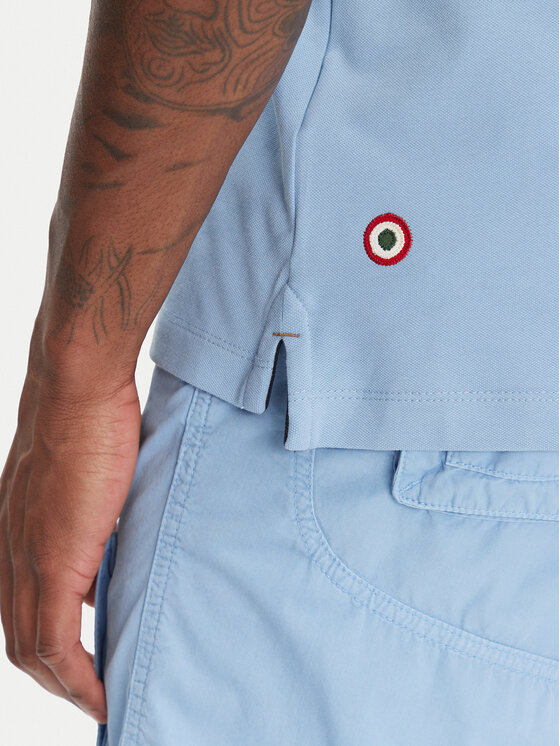 Aeronautica Militare Aeronautica Militare Polo majica 251PO1850P191 Modra Slim Fit