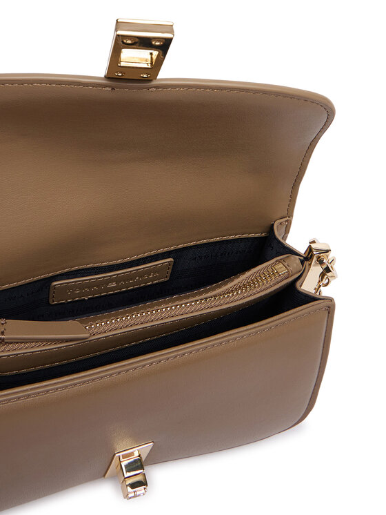 Tommy Hilfiger Tommy Hilfiger Handtasche Th Heritage Chain Crossover AW0AW19319 Beige