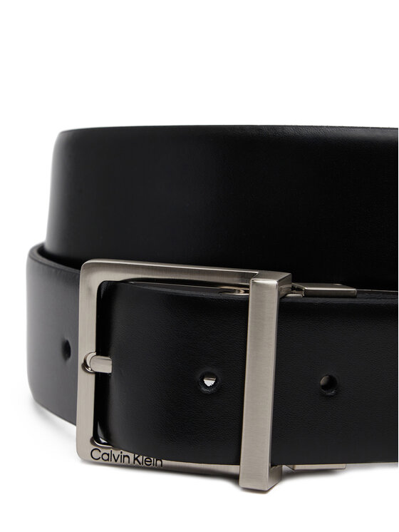 Calvin Klein Calvin Klein Чоловічий ремінь Adj/Rev Sleek Square 35Mm K50K512836 Чорний