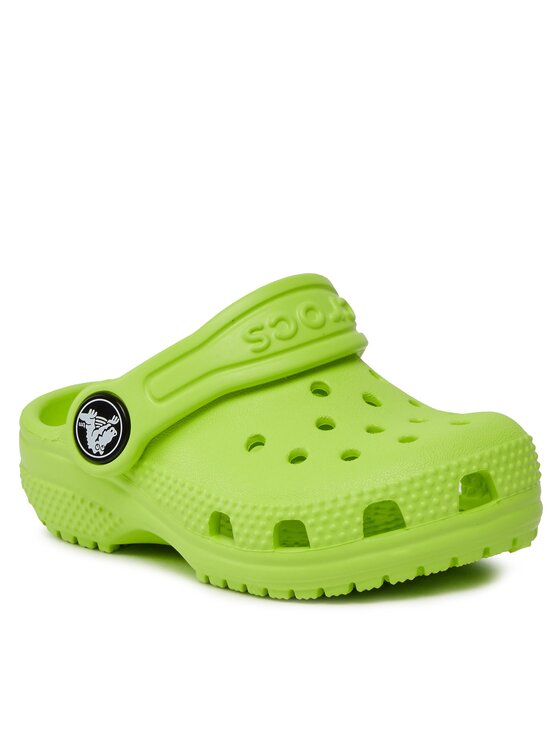 Crocs Crocs Șlapi Classic Kids Clog T Limeade 206990 Verde