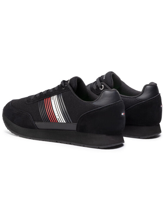 Tommy Hilfiger Sneakers Corporate Material Mix Runner FM0FM02835 Schwarz Modivo