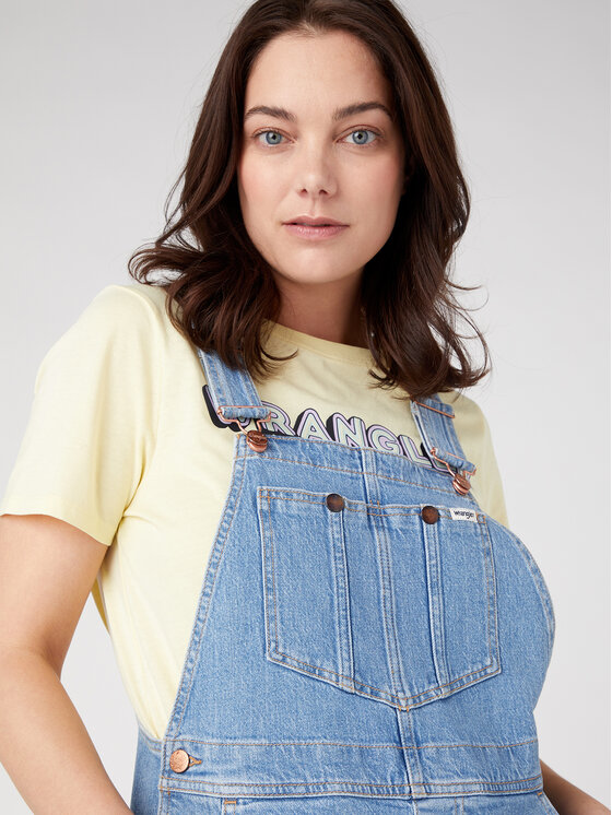 Wrangler Wrangler Kelnės su petnešomis W25OEL44G 112328907 112328907 Mėlyna Regular Fit