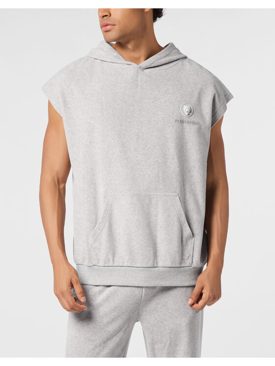 Plein Sport Plein Sport Gilet 24051 Grigio Straight Fit