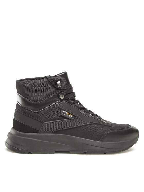 Calvin Klein Sneakers High Top Lace Up Mix HM0HM00759 Negru