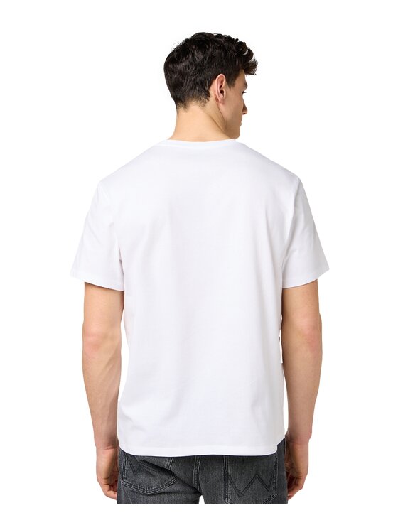 Wrangler Wrangler T-Shirt 112371487 Biały Regular Fit