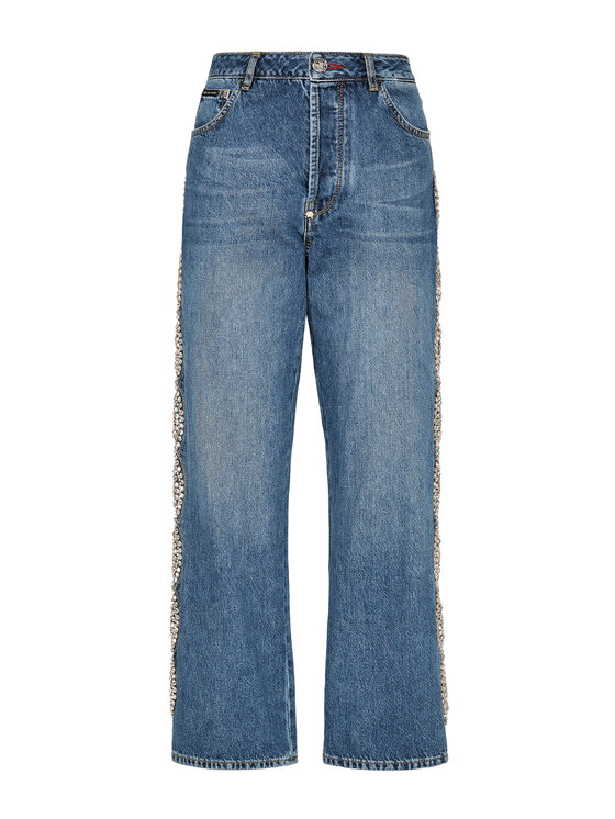 PHILIPP PLEIN PHILIPP PLEIN Jeansy 1965 Błękitny Loose Fit