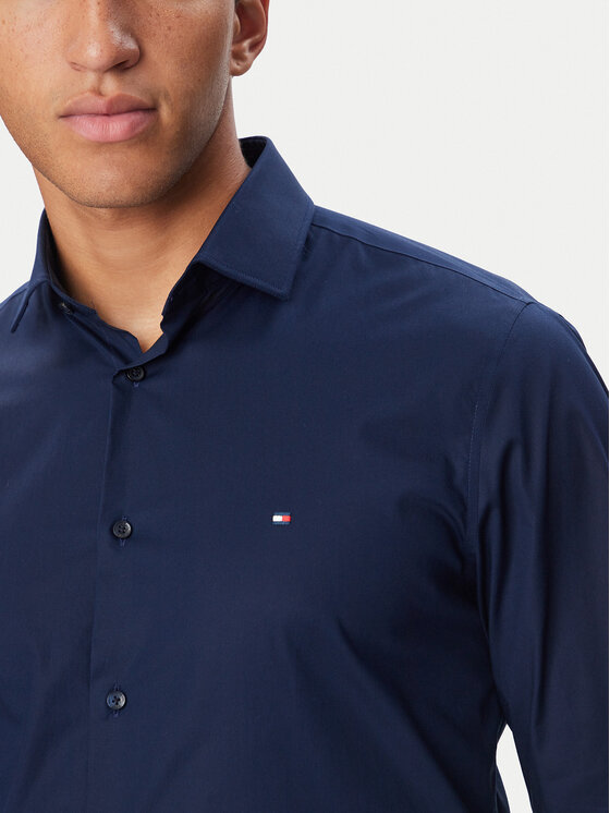 Tommy Hilfiger Tommy Hilfiger Särk MW0MW43122 Tumesinine Slim Fit