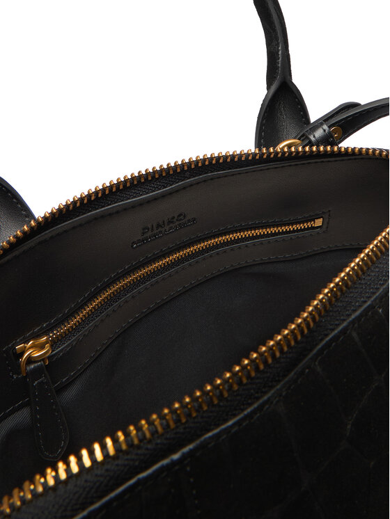 PINKO PINKO Дамска чанта Bowling Bag Medium AI 25-26 PLTT 105906 A2YW Черен