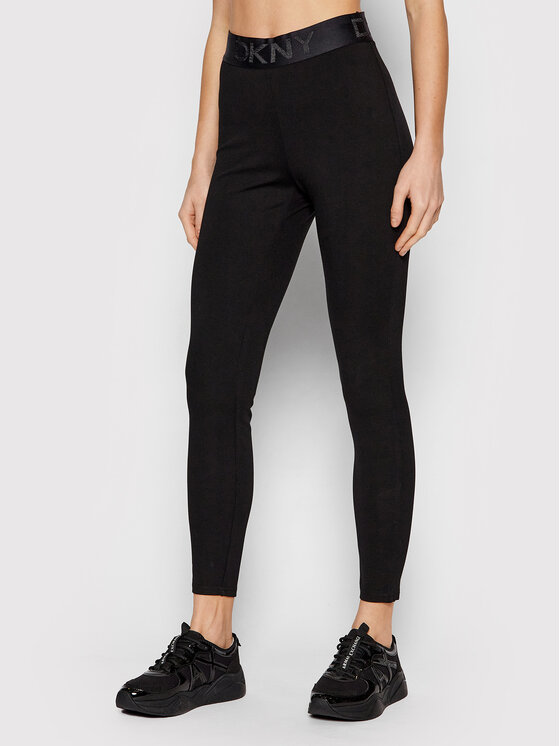 DKNY Leggings P0RVQGIW Crna Slim Fit