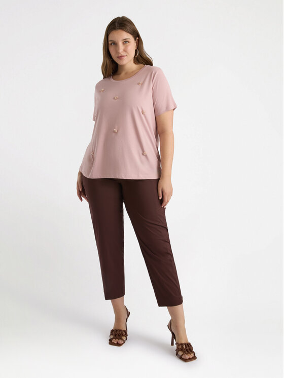 Fiorella Rubino Fiorella Rubino T-shirt G031L008632N006 Rosa Regular Fit