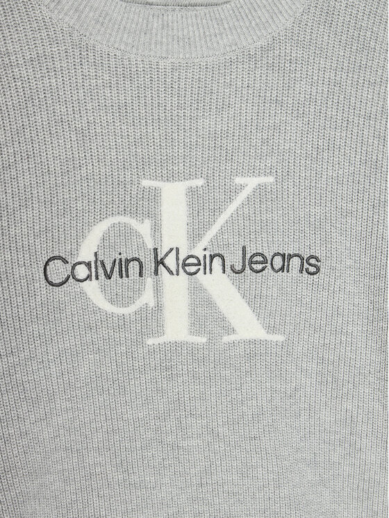 Calvin Klein Jeans Calvin Klein Jeans Megztinis IG0IG02647 Pilka Regular Fit