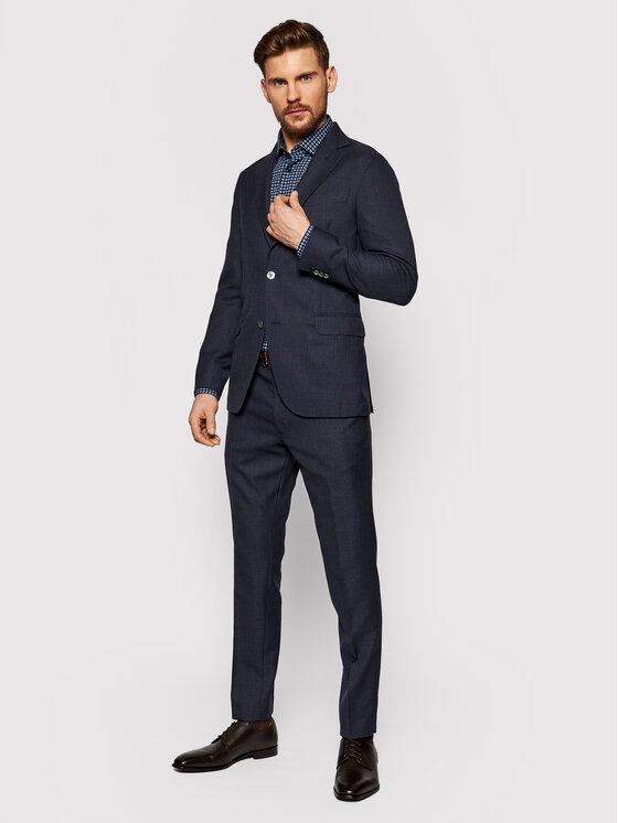 Camicia Large Square Dot Print MW0MW16509 Blu