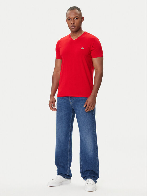 Lacoste Lacoste Tricou TH6710 Roșu Regular Fit