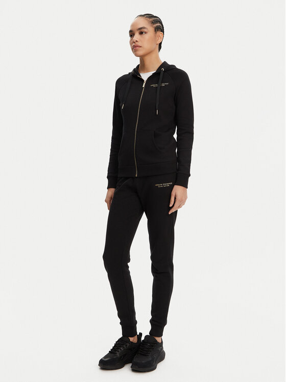 Armani Exchange Armani Exchange Spodnji del trenirke 8NYPBA YJE5Z 52AK Črna Regular Fit