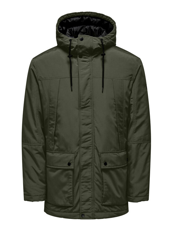 Only & Sons Only & Sons Зимно яке 22022654 Сив Regular Fit