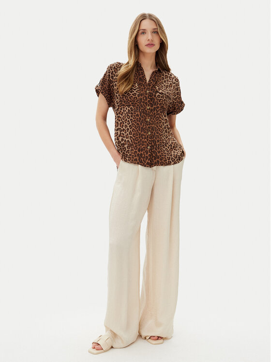 Vero Moda Vero Moda Koszula Bumpy 10331923 Brązowy Regular Fit