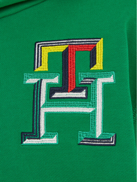 Tommy Hilfiger Tommy Hilfiger Світшот Monogram KB0KB08827 Зелений Regular Fit