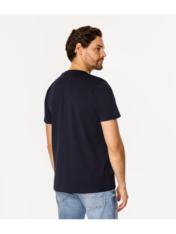 Lee Cooper Lee Cooper T-Shirt OBUTCH 875 Granatowy Regular Fit