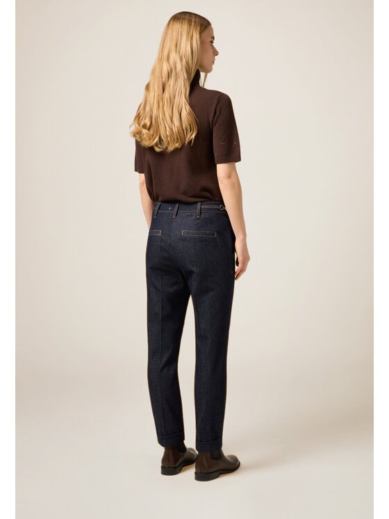 Oltre Oltre Jeans P404R008676N034 Blu Regular Fit