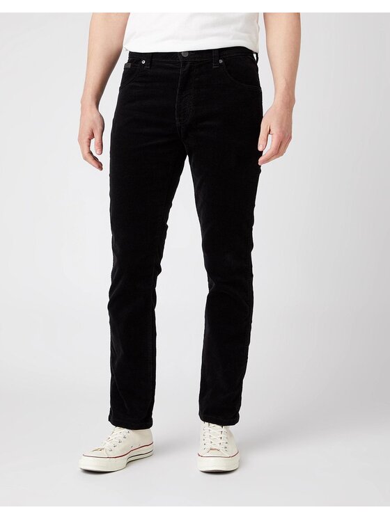 Wrangler Wrangler Pantaloni di tessuto TEXAS SLIM Nero Slim Fit