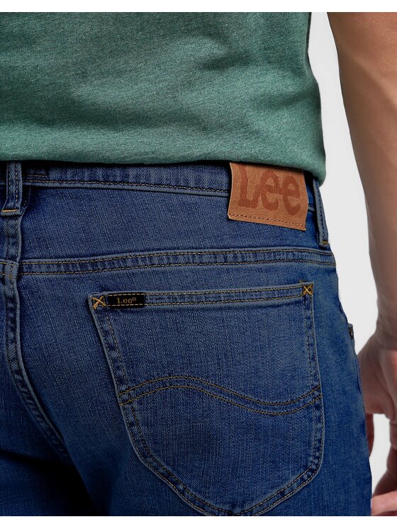 Lee Lee Jeansy RIDER Niebieski Slim Fit