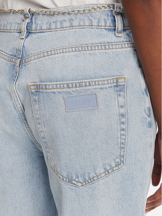 Liu Jo Liu Jo Jeans hlače UA5186 D4854 Modra Straight Leg