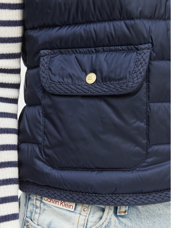 Tommy Hilfiger Tommy Hilfiger Sportinė liemenė WW0WW49661 Tamsiai mėlyna Slim Fit