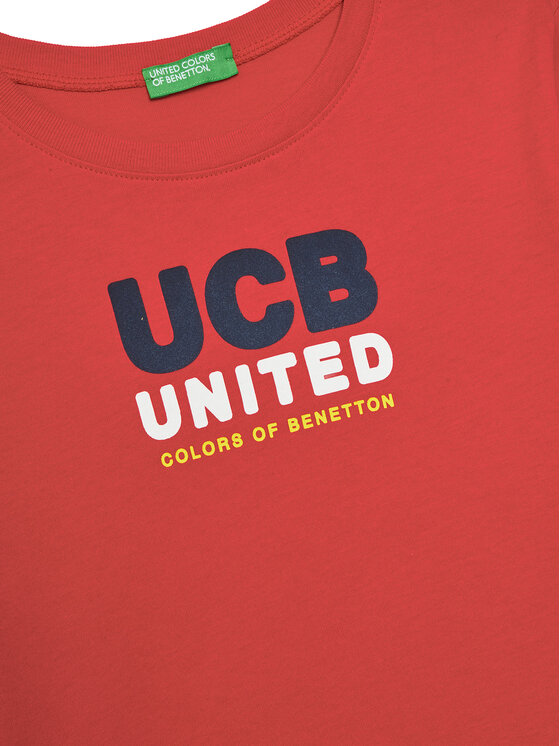 United Colors Of Benetton United Colors Of Benetton Marškinėliai 3I1XG10JO Raudona Regular Fit
