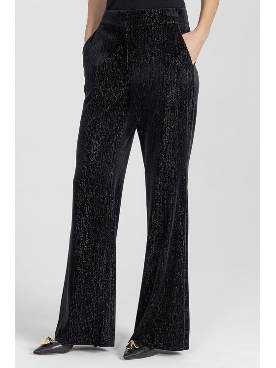 Deni Cler Milano Deni Cler Milano Spodnie materiałowe W-DC-5257-E5-M9-90-1 Czarny Loose Leg
