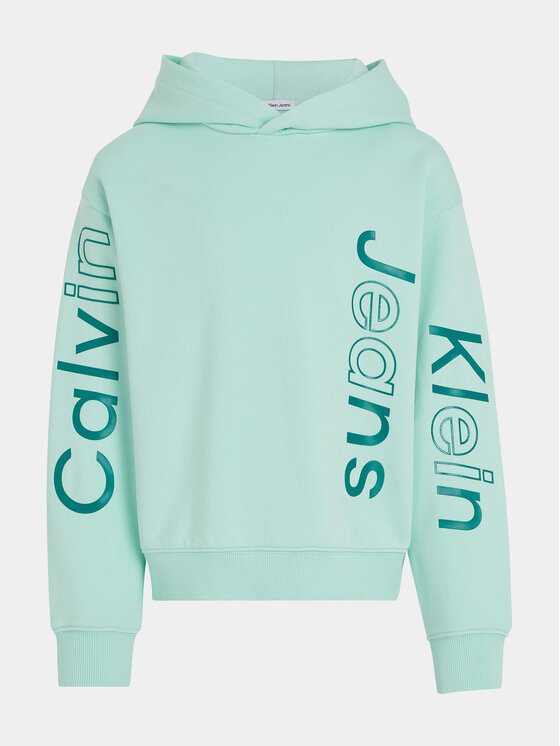 Calvin Klein Jeans Calvin Klein Jeans Džemperis Maxi Inst Logo IB0IB02040 Mėlyna Relaxed Fit