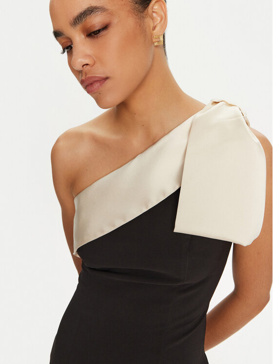 Rinascimento Rinascimento Rochie cocktail CFC0019754002 Negru Slim Fit