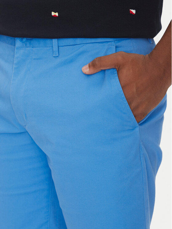 Tommy Hilfiger Tommy Hilfiger Pantalon scurți din material Brooklyn MW0MW23563 Albastru Regular Fit