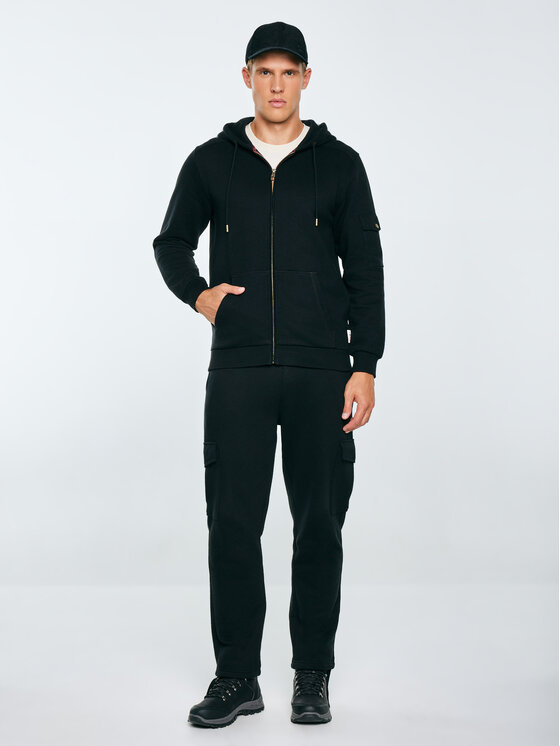 BIG STAR BIG STAR Bluza JAGMUR Czarny Basic Fit