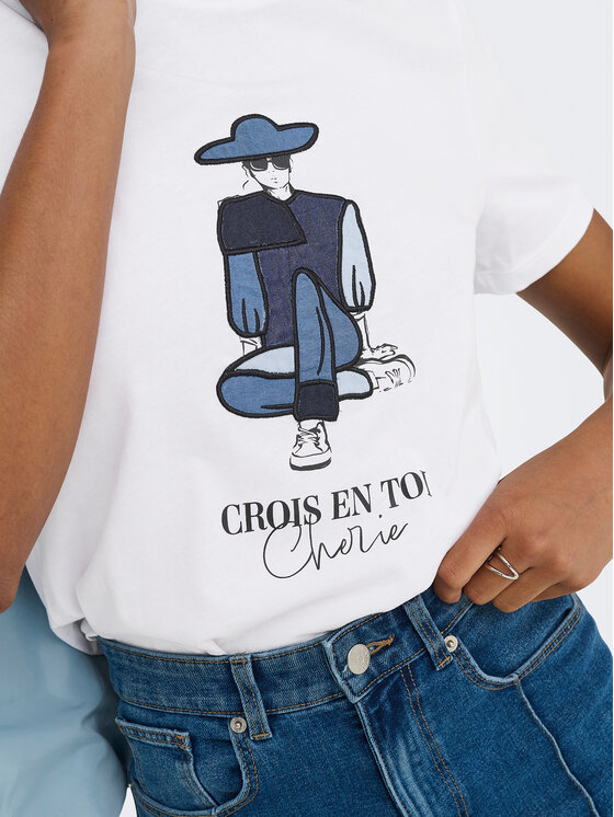 ONLY ONLY T-shirt Emma 15329752 Bijela Regular Fit