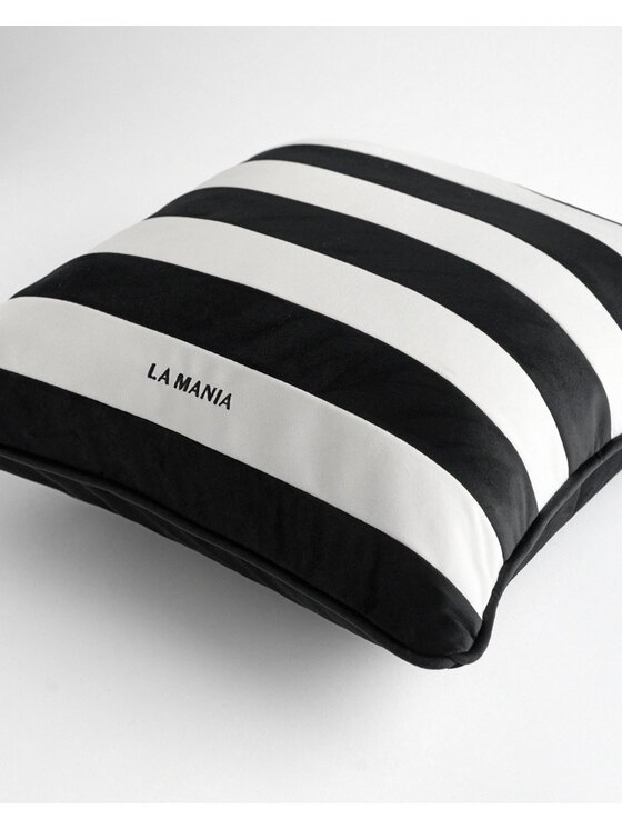 La Mania La Mania Poduszka dekoracyjna Stripes New Czarny