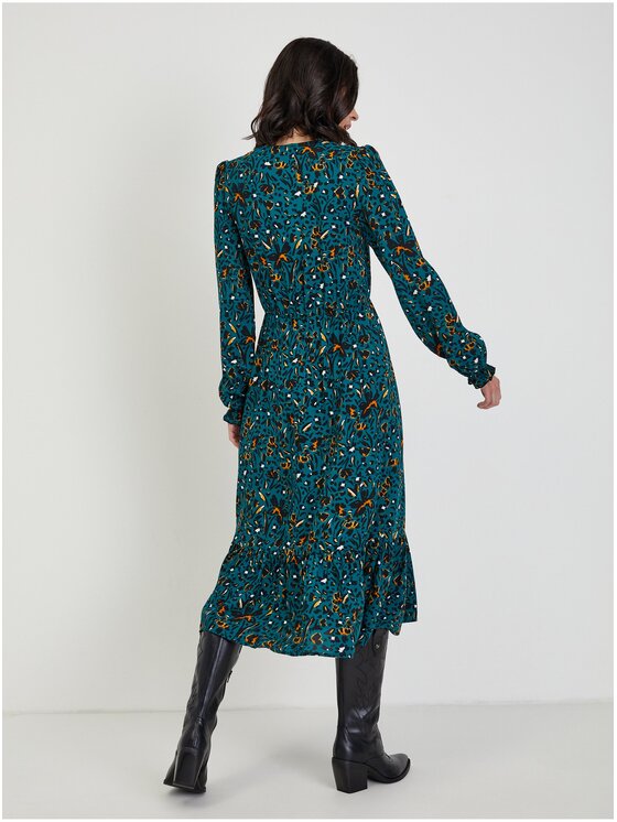 Orsay Orsay Sukienka 471689-856000__36 Zielony Regular Fit