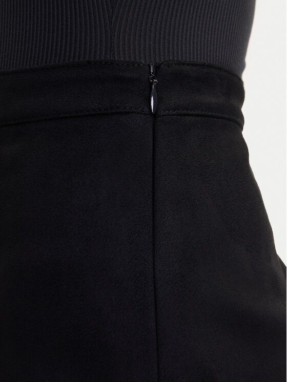 ONLY ONLY Dirbtinės odos sijonas Loline 15357433 Juoda Regular Fit