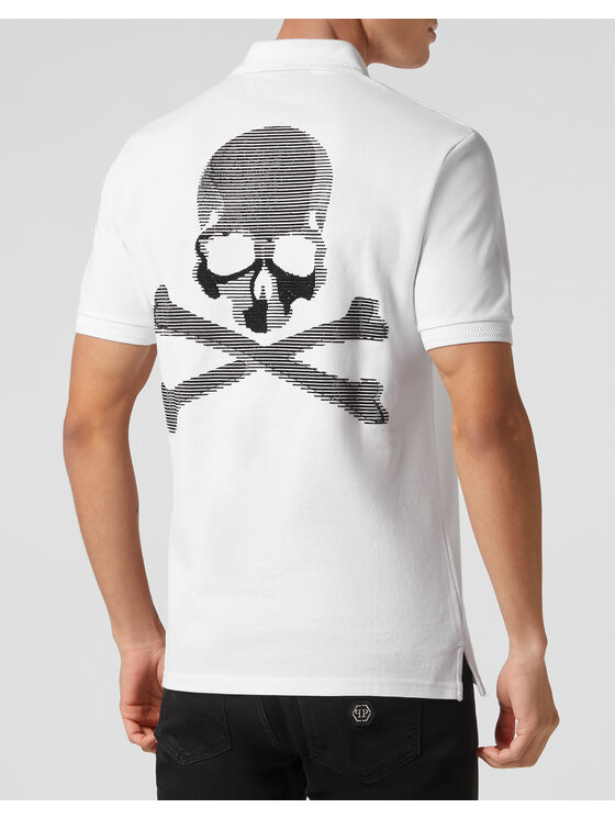 PHILIPP PLEIN PHILIPP PLEIN Polokošile 2527 Bílá Slim Fit