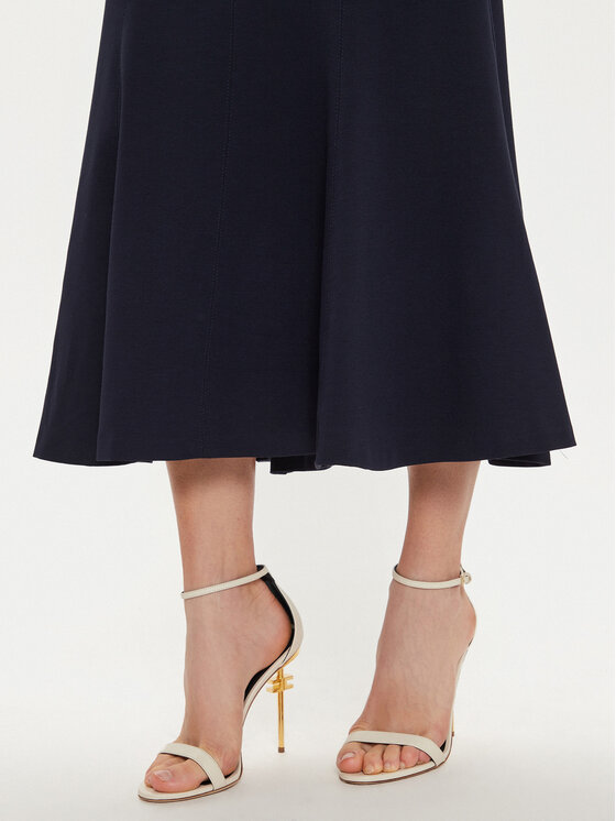 Rinascimento Rinascimento Spódnica midi CFC0121278003 Czarny Regular Fit