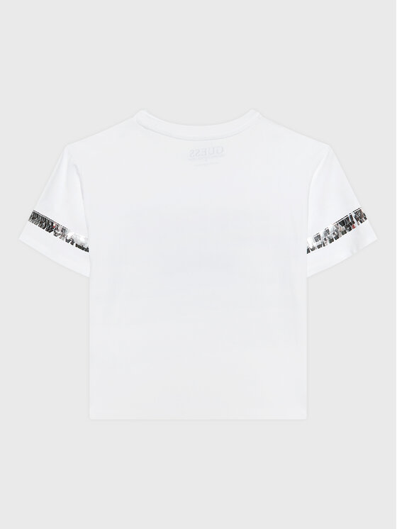 T-shirt J3RI19 K6YW1 Bianco Regular Fit