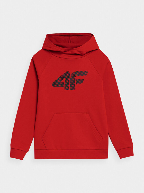 4F 4F Bluza 4FJSS23TSWSM220 Czerwony Regular Fit
