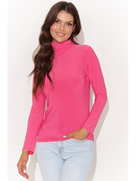 Numinou Numinou Bluzka NU460 Różowy Classic Fit