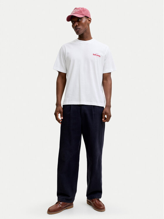 Jack & Jones Jack & Jones Tricou Riviera 12295161 Alb Relaxed Fit