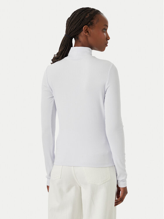 Calvin Klein Jeans Calvin Klein Jeans Bluză cu gât LV047D203G Mov deschis Slim Fit