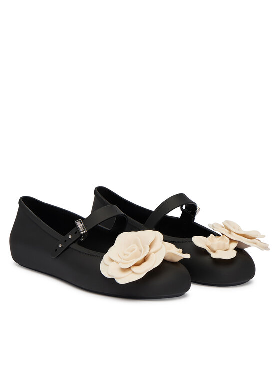 Melissa Melissa Baleríny Melissa Soft Ballerina Petals Ad 37820 Černá