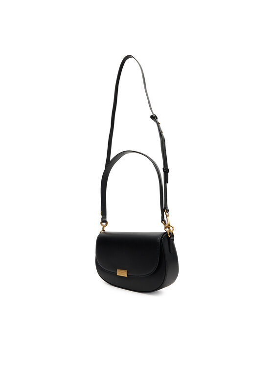 Tommy Hilfiger Tommy Hilfiger Ročna torba Iconic Leather Crossover AW0AW18204 Črna