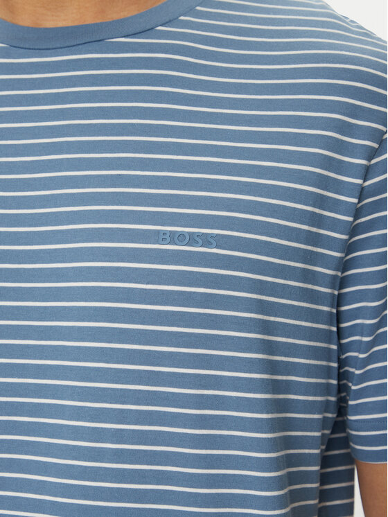 BOSS BOSS Tricou TalesStripe 50499334 Albastru Relaxed Fit