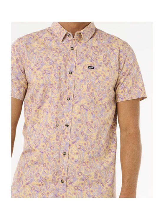 Rip Curl Rip Curl Koszula Floral Reef S/S Shirt Fioletowy Standard Fit