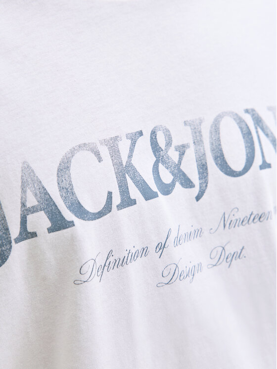 Jack & Jones Jack & Jones Tricou Evin 12290173 Alb Regular Fit