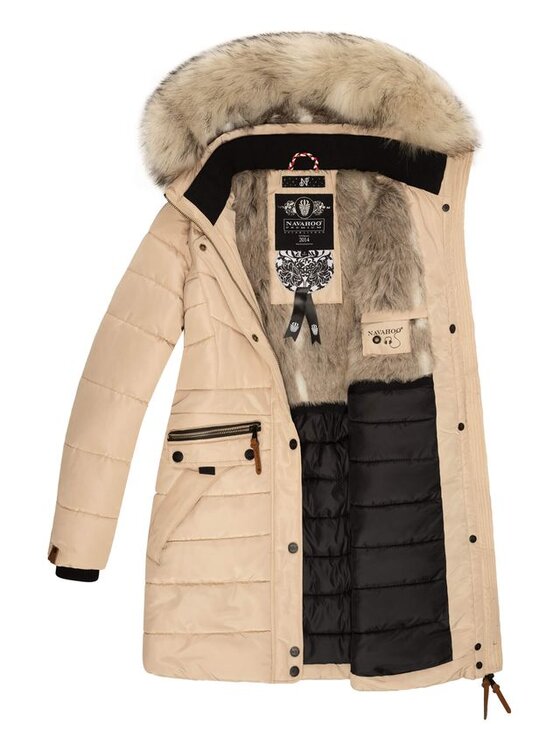 Navahoo Navahoo Kurtka zimowa Paula princess Beżowy Casual Fit